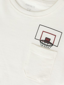 NAME IT Bluse Vilian Cloud Dancer Dino Basket